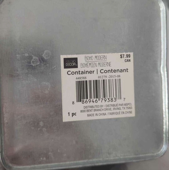 Fall Decor Metal Container Storage - Picture 4 of 4